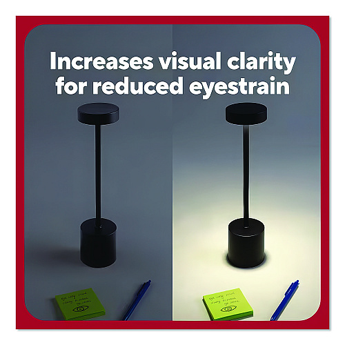 TRU RED LED Desk Lamp, Candlestick Neck, 13.5" High, Black (TR61984)