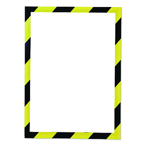 Tarifold SOLO Magnetic Frame, 8.5 x 11 Insert, Yellow/Black Frame, 5/Pack (P19630YELBLA)