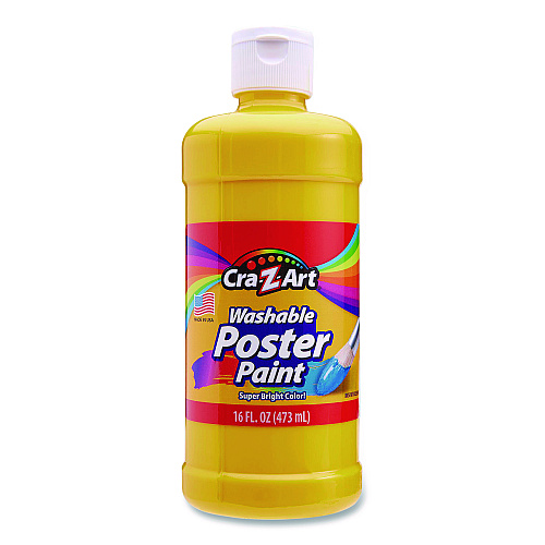 Cra-Z-Art Washable Kids Paint, Assorted Colors, 16 oz Bottle, 6/Pack (01611)