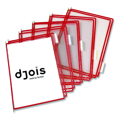 Tarifold Pivoting Pockets, 1 Section, Red, 10/Pack (P030)