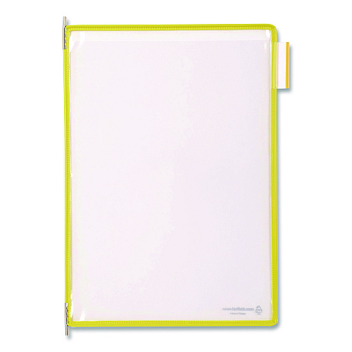 Tarifold Pivoting Pockets, 1 Section, Yellow, 10/Pack (P040)