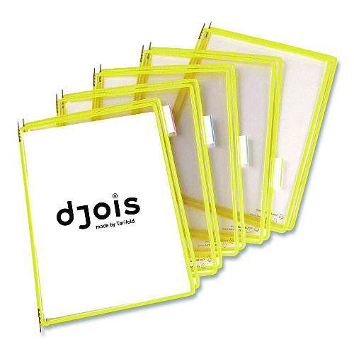 Tarifold Pivoting Pockets, 1 Section, Yellow, 10/Pack (P040)