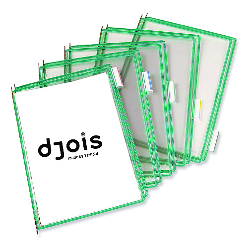 Tarifold Pivoting Pockets, 1 Section, Green, 10/Pack (P050)