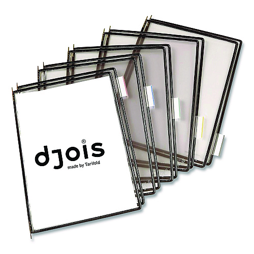 Tarifold Pivoting Pockets, 1 Section, Black, 10/Pack (P070)
