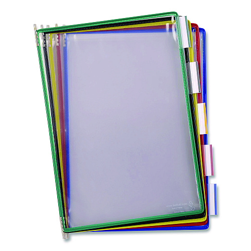 Tarifold Desktop Reference and Display System, 40 Panels with Assorted Borders, White Base (D294)