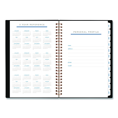 AT-A-GLANCE Signature Lite Academic Weekly Monthly Planners, 8 x 5, Black Cover, 12-Month (July to June): 2025 to 2026 (YP20LA05)