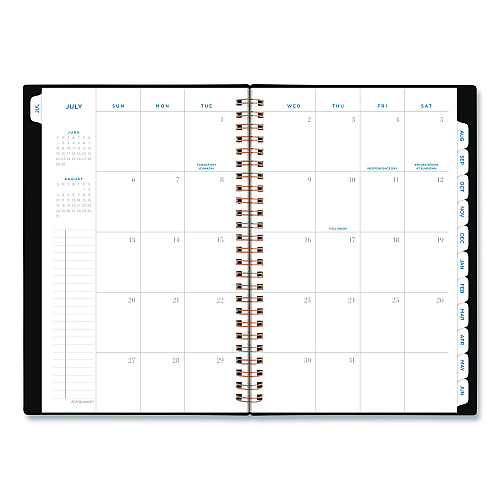 AT-A-GLANCE Signature Lite Academic Weekly Monthly Planners, 8 x 5, Black Cover, 12-Month (July to June): 2025 to 2026 (YP20LA05)
