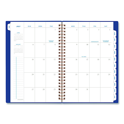 AT-A-GLANCE Signature Lite Academic Weekly Monthly Planner, Blue Cover, 12-Month (July to June): 2025 to 2026 (YP20LA20)