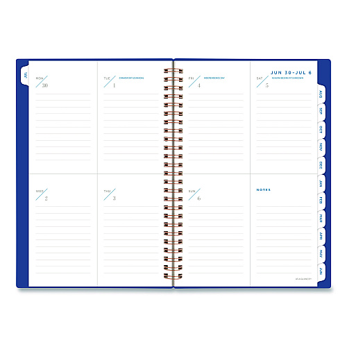 AT-A-GLANCE Signature Lite Academic Weekly Monthly Planner, Blue Cover, 12-Month (July to June): 2025 to 2026 (YP20LA20)