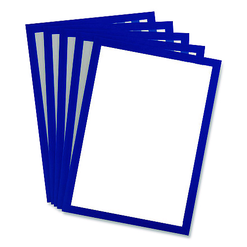 Tarifold SOLO Magnetic Frame, 8.5 x 11 Insert, Blue Frame, 5/Pack (P19630BLUE)
