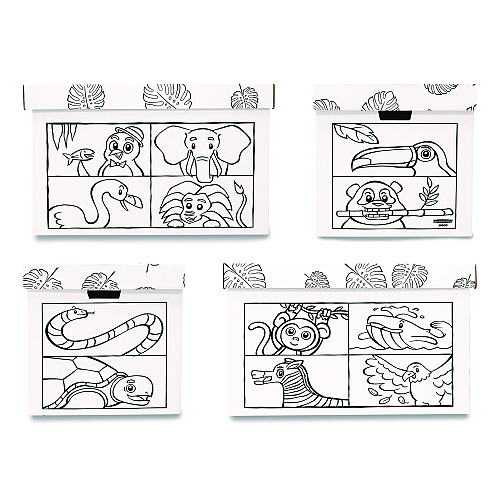 Bankers Box At Play Color in Toy Box, Animal Design, 1 Section, 5.25 Cu Ft, 28" x 18" x 18", White/Black (1231701)