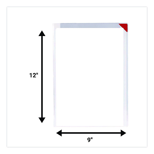 Tarifold Easy Clic Sub-Zero Signage Pocket, 8.5 x 11 Insert, Clear Frame, 10/Pack (19478110)