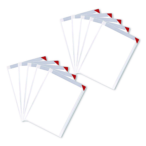 Tarifold Easy Clic Sub-Zero Signage Pocket, 8.5 x 11 Insert, Clear Frame, 10/Pack (19478110)