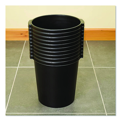 Tarifold Re-solution Commerical Waste Paper Bin, 4.5 gal, Plastic, Black (2292860990)