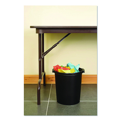 Tarifold Re-solution Commerical Waste Paper Bin, 4.5 gal, Plastic, Black (2292860990)