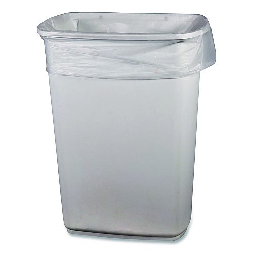 Heritage High-Density Waste Can Liners, 33 gal, 11 mic, 33 x 40, Natural, Roll, 25 Bags/Roll, 20 Rolls/Carton (Z6640MNR03)