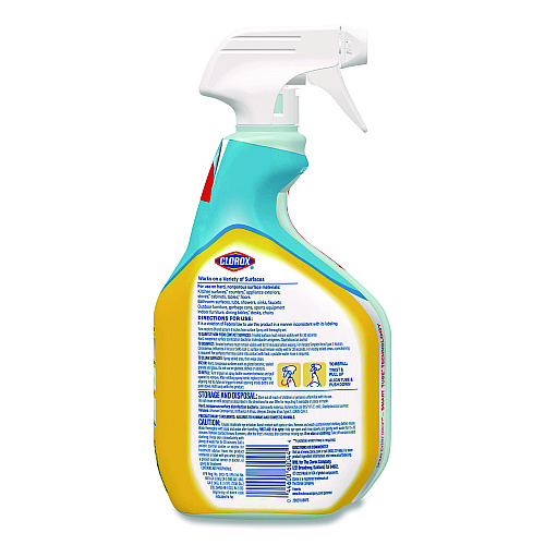 Clorox Disinfecting All Purpose Cleaner Spray, Crisp Lemon Scent, 32 oz Bottle, 9/Carton (60044CT)