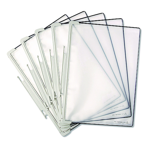 Tarifold Expansion Set for TD271 Desktop Reference System, 10 Panels with Gray Borders, Gray Base (TE271)