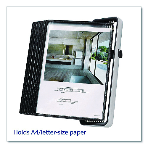 Tarifold VEO Wall Reference System, 10 Panels with Black Borders, Black Base (V714527)