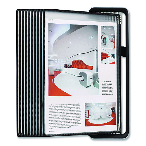 Tarifold VEO Wall Reference System, 10 Panels with Black Borders, Black Base (V714527)