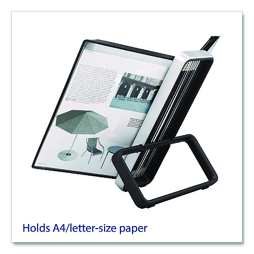 Tarifold VEO Desktop Reference System, 10 Panels with Black Borders, Black Base (V744127)