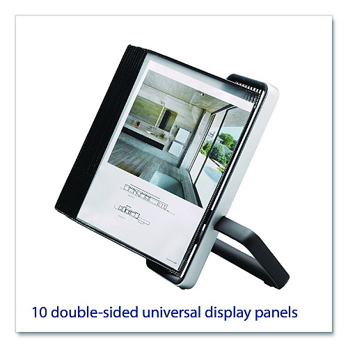 Tarifold VEO Desktop Reference System, 10 Panels with Black Borders, Black Base (V744127)