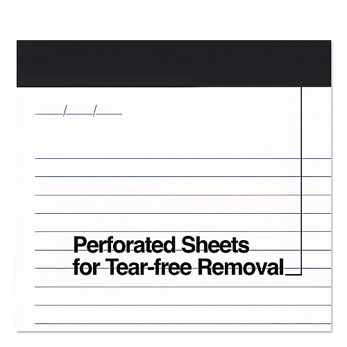 TRU RED Notepads, Wide/Legal Rule, (50) White 8.5 x 11.75 Sheets, 12/Pack (24419921)