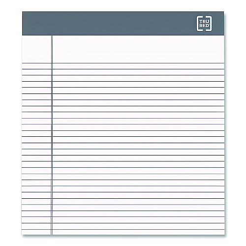 TRU RED Notepads, Narrow Rule, 50 White 5 x 8 Sheets, 12/Pack (24419917)
