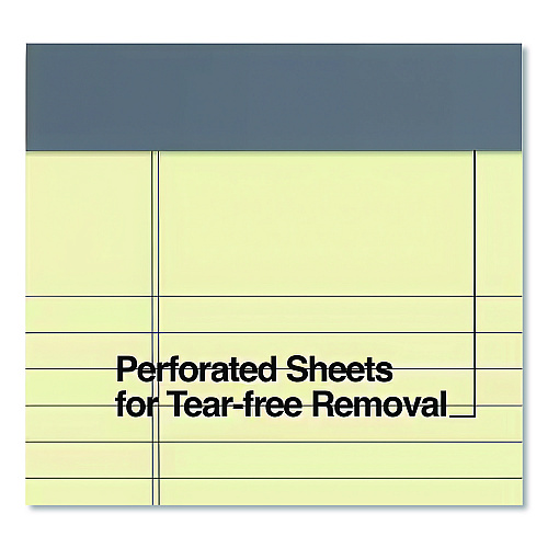 TRU RED Notepads, Narrow Rule, 50 Canary-Yellow 5 x 8 Sheets, 12/Pack (24419916)