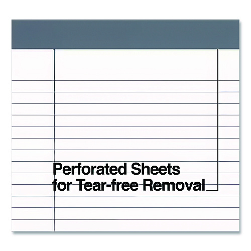 TRU RED Notepads, Wide/Legal Rule, 50 White 8.5 x 14 Sheets, 12/Pack (24419931)