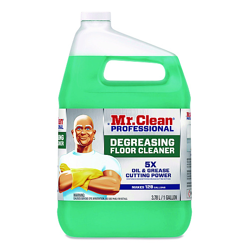 Mr. Clean Degreasing Floor Cleaner, 1 gal Bottle, 3/Carton (19892)