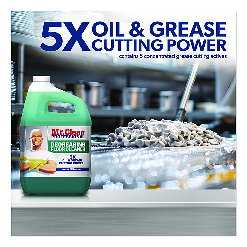 Mr. Clean Degreasing Floor Cleaner, 1 gal Bottle, 3/Carton (19892)