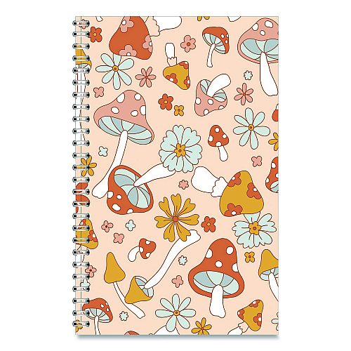 House of Doolittle Recycled Non-Dated Monthly/Weekly Planner, Mushrooms, Multicolor Cover, Undated (212140)