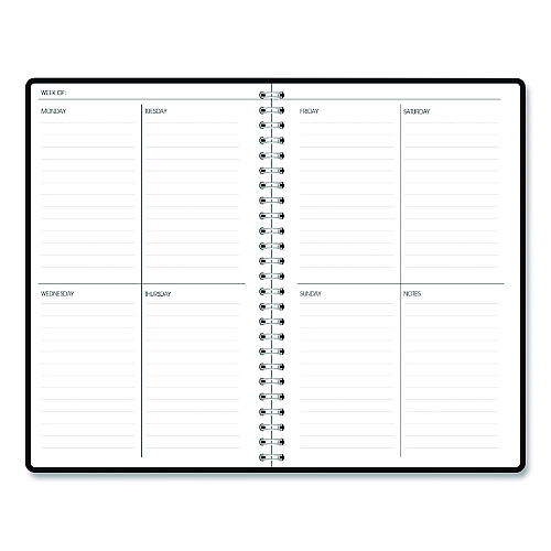 House of Doolittle Recycled Non-Dated Monthly/Weekly Planner, 70's Stripes, Multicolor Cover, Undated (212142)