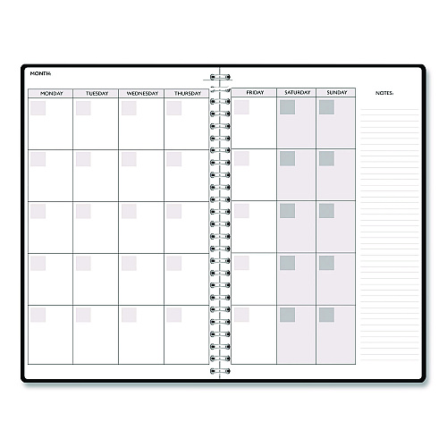 House of Doolittle Recycled Non-Dated Monthly/Weekly Planner, 70's Stripes, Multicolor Cover, Undated (212142)