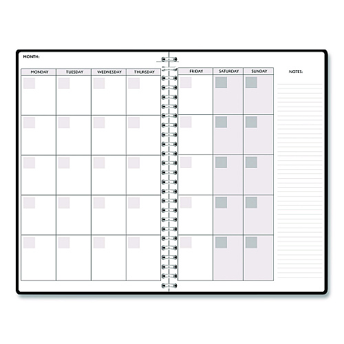 House of Doolittle Recycled Non-Dated Monthly/Weekly Planner, Crystals, Blue/Pink/White Cover, Undated (212143)