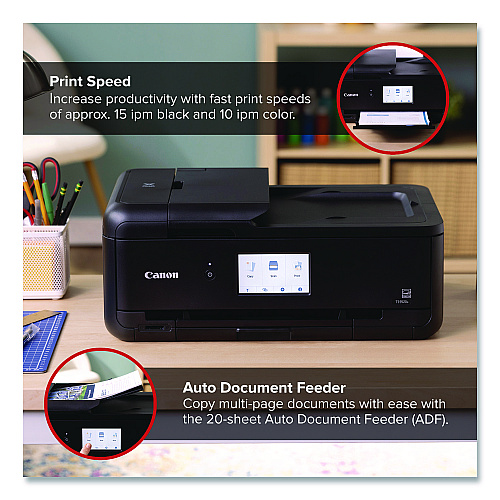 Canon PIXMA TS9520a Wireless All-in-One Inkjet Printer, Copy/Print/Scan