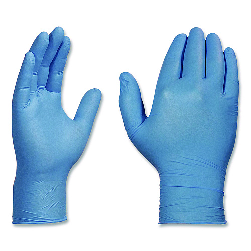 X3 by AMMEX Industrial Nitrile Gloves, Medium, Blue, 100/Box (X344100BX)