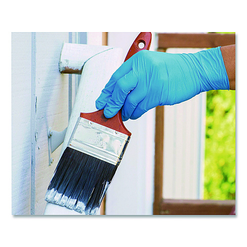 X3 by AMMEX Industrial Nitrile Gloves, X-Large, Blue, 100/Box (X348100BX)