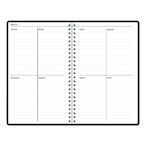 House of Doolittle Recycled Non-Dated Monthly/Weekly Planner, Gold and Smoke, Multicolor Cover, Undated (212148)