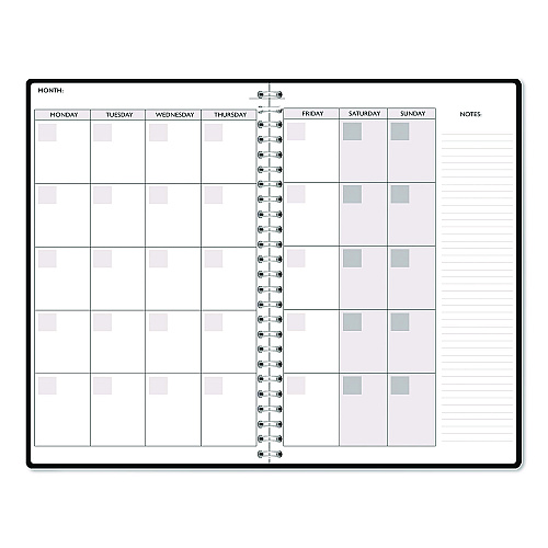 House of Doolittle Recycled Non-Dated Monthly/Weekly Planner, Gold and Smoke, Multicolor Cover, Undated (212148)