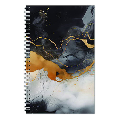 House of Doolittle Recycled Non-Dated Monthly/Weekly Planner, Gold and Smoke, Multicolor Cover, Undated (212148)