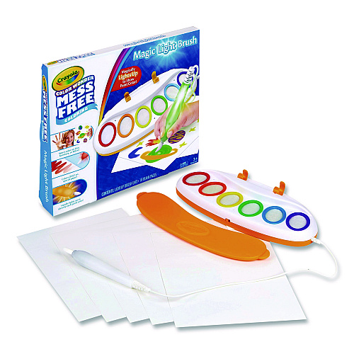 Crayola Color Wonder Magic Light Brush with (6) Color Wonder Paints and (18) Blank Color Wonder Paper Sheets (757130)