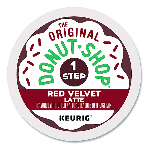 The Original Donut Shop Red Velvet One-Step Latte K-Cup, 20/Box (5000362053)