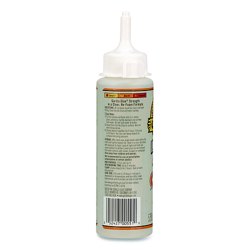 Clear Gorilla Glue, 5.75 oz, Dries Clear (4572502)