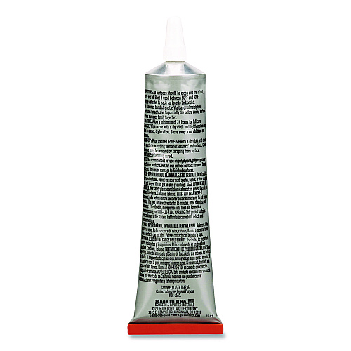 Gorilla Clear Grip Contact Adhesive, 3 oz Tube, Dries Clear (8040002)