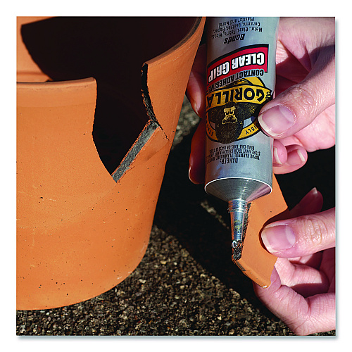 Gorilla Clear Grip Contact Adhesive, 3 oz Tube, Dries Clear (8040002)