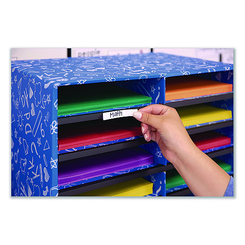 Bankers Box Classroom Collection Literature Sorter, 15 Sections, 28.5 x 12.37, Blue (3384301)
