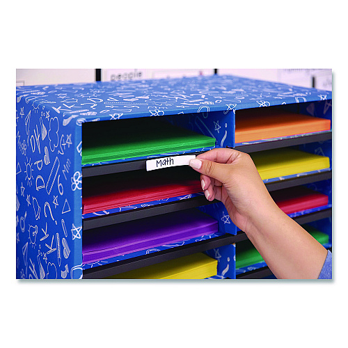 Bankers Box Classroom Collection Literature Sorter, 30 Sections, 28.5 x 12.37, Blue, 2/Carton (3384401)