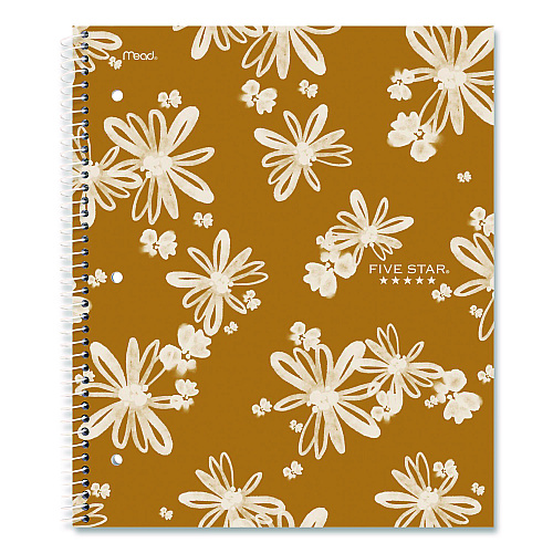 Five Star Soft Pedals Spiral Notebook, 1-Subject, Medium/College Rule, Assorted Cover Colors, (80) 11 x 8.5 Sheets, 2/Pack (820331)